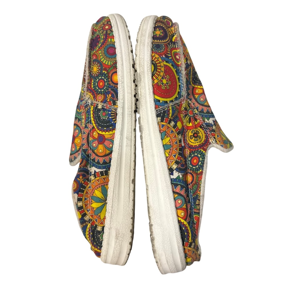 Vionic Beach 11 Slip On Shoes Multicolor Mandala Floral Boho Summer Psychedelic - Picture 3 of 8